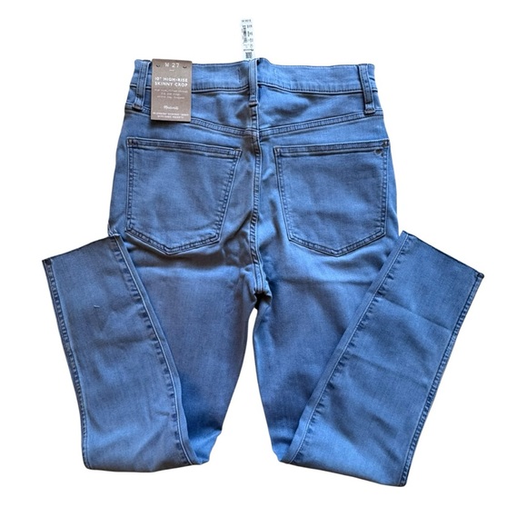 Madewell 10” High-Rise Skinny Crop Jeans W27 Raw Hem Magic Pockets NWT - Picture 5 of 11